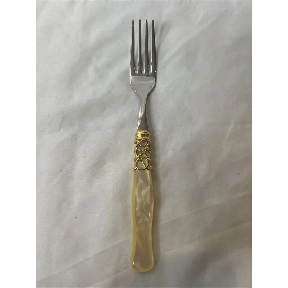 Bugatti Italy‎ Melodic Gold Ring 2 Pc Fork Set Stainless Steel 18/10